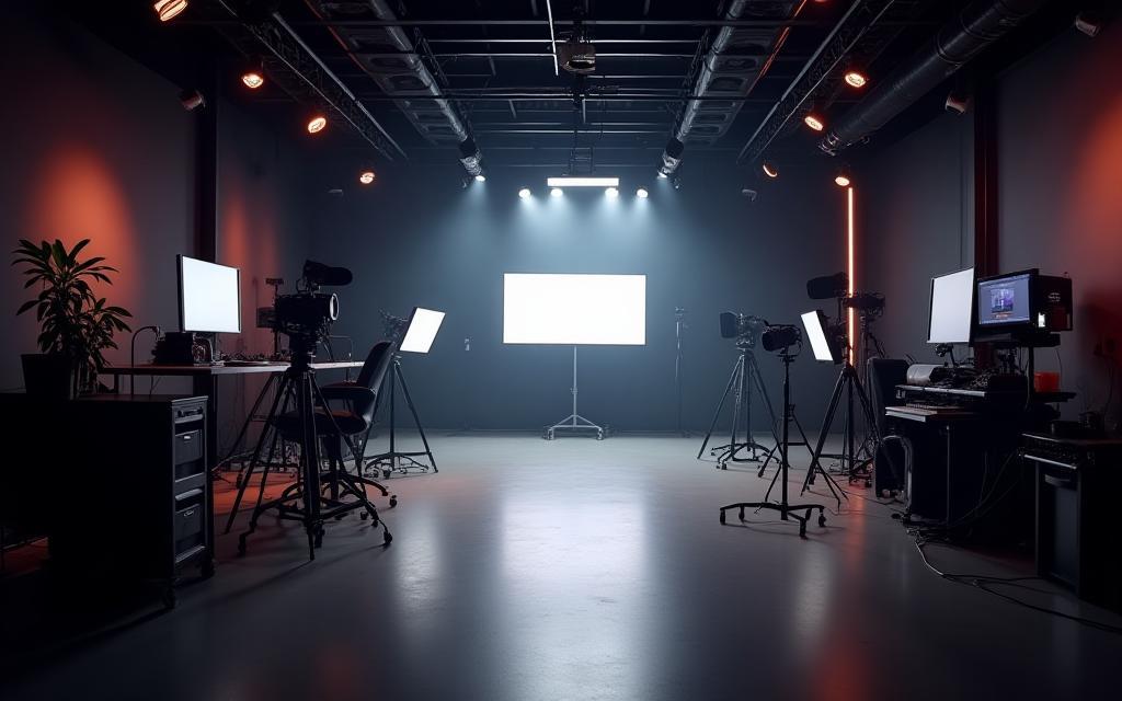 Modern and professional studio setup at Vivid Frame Studios